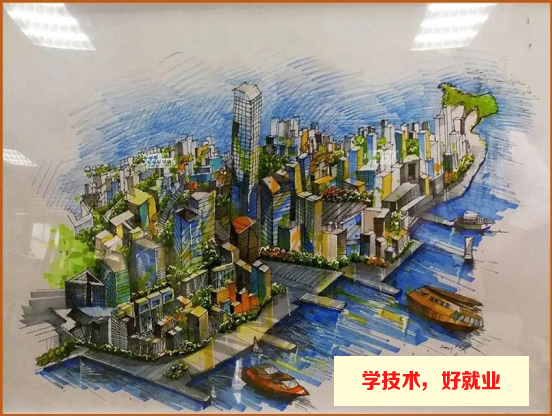 白云学子在广东省和谐杯手绘设计技能大赛获奖作品